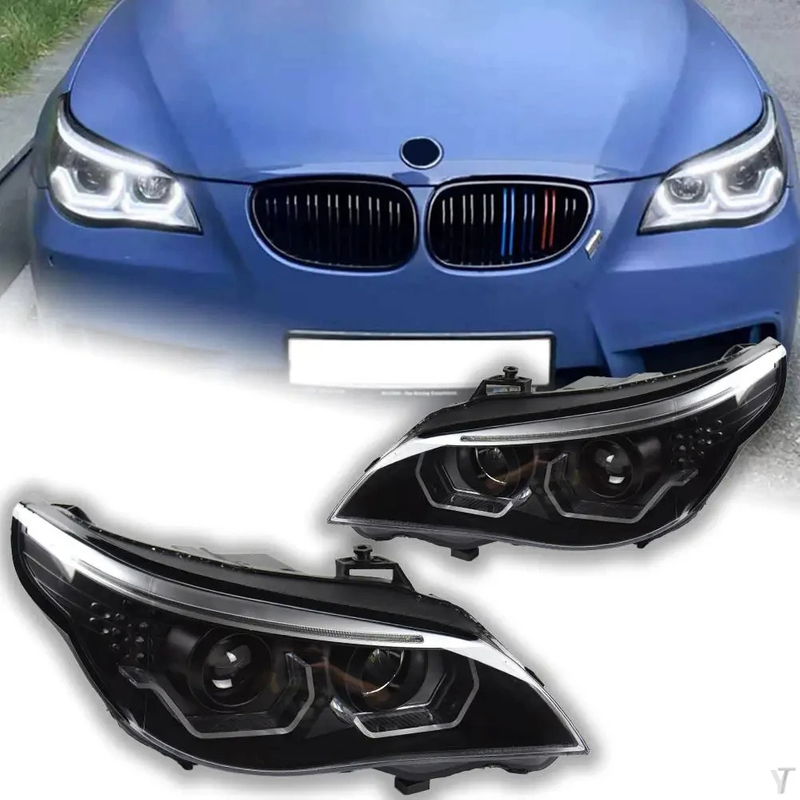 AKD Car Front Headlight For BMW E60 2003 2010 523i 530i LED Head Lamp