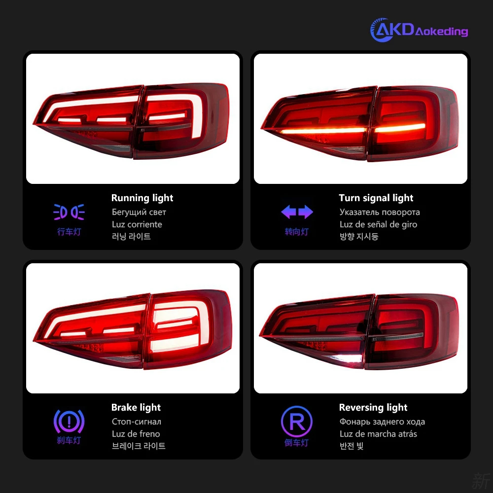 Akd Car Styling For Vw Jetta Tail Lights Jetta Mk Led Tail