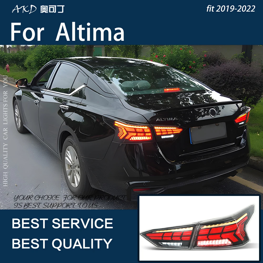 AKD Car Styling For Altima Tail Lights 2018 2021 Teana LED Tail Lamp