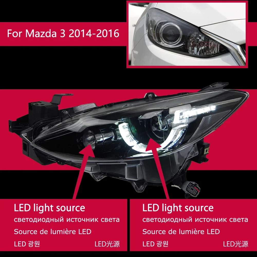 Akd Car Styling For Mazda Axela Led Headlight New Mazda