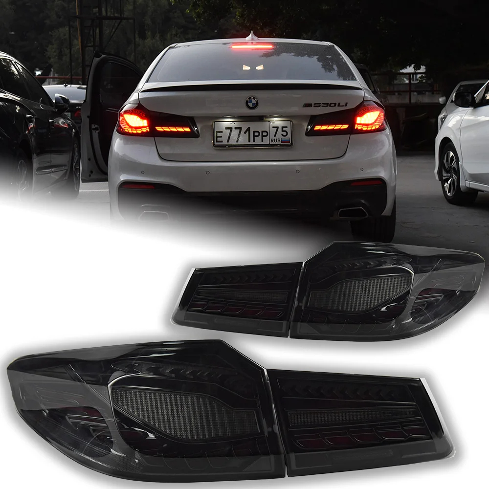 AKD Car Styling for BMW G30 LED Tail Light 2017-2020 525i 530i F90 G38 Dynamic Sginal Tail Lamp DRL oled Lamp Auto Accessories