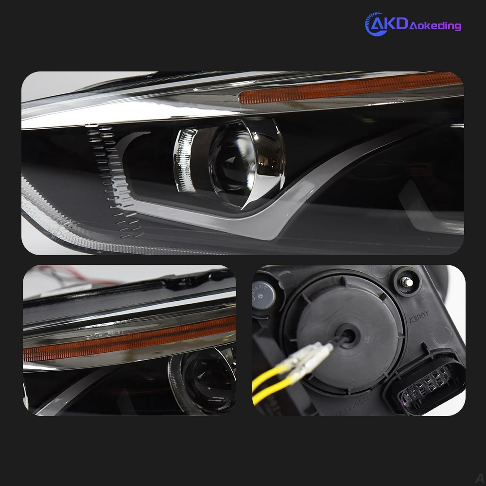 AKD Car Styling for Ford Focus Headlight 2015-2017 Focus 4 LED Head Lamp H7 D2H Hid Option Angel Eye Bi Xenon Beam Accessories