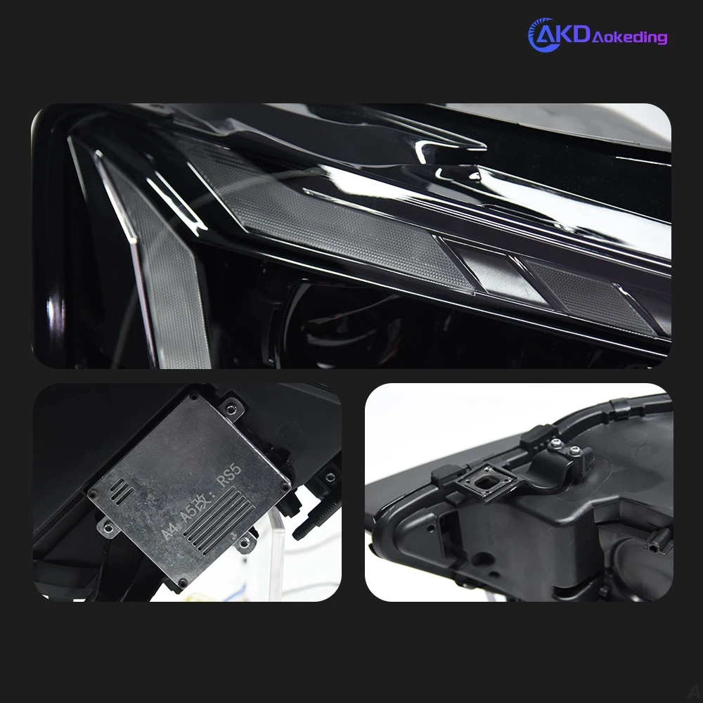 AKD Car Styling Head Lamp for Audi A4 Headlights 2013-2016 RS5 Type Headlight Projector Lens DRL Signal Automotive Accessories