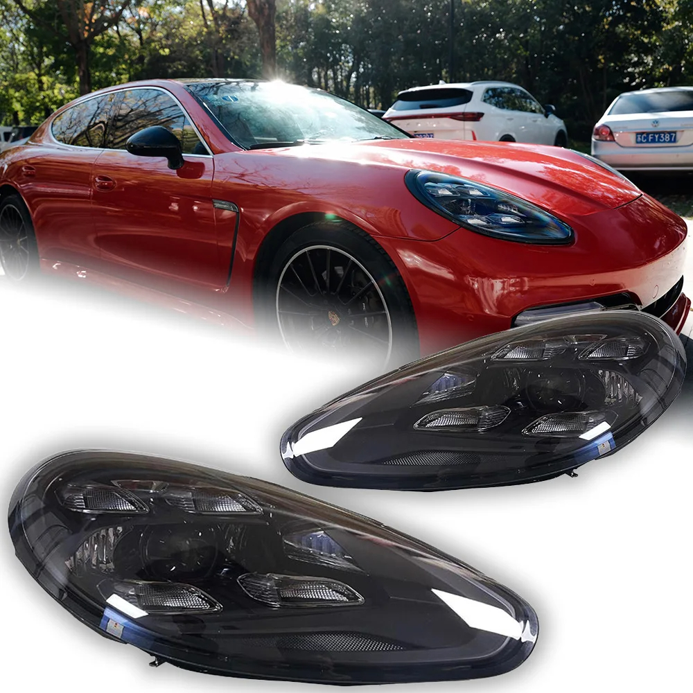 AKD Car Styling for Porsche Panamera 970 Headlights 2010-2016 971 LED Headlight Projector Lens DRL Head Lamp Auto Accessories