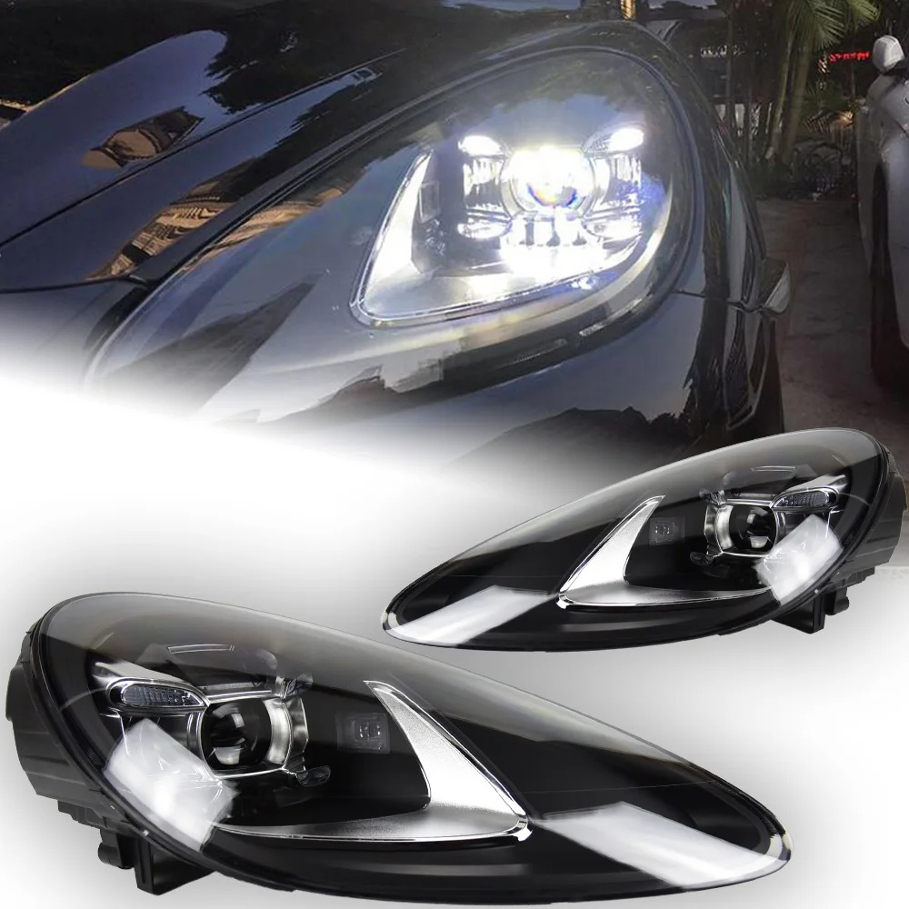 AKD Car Styling for Porsche Cayenne Headlights 2011-2018 Cayenne GTS LED Headlight Projector Lens DRL Head Lamp Accessories