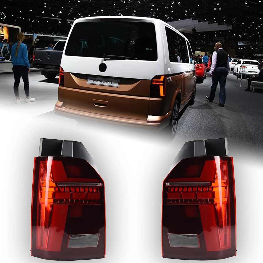 AKD Car Lights for VW Multivan T6 LED Tail Light 2016-2020 Rear Stop Lamp Animation Dynamic Signal DRL Reverse Auto Accessories