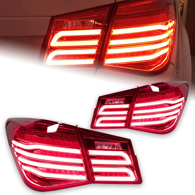 AKD Car Lights For Chevrolet Cruze 2009-2014 LED Taillights GLK Design Rear Fog Lamp Dynamic Turn Signal Highlight Reversing And Brake Upgrade