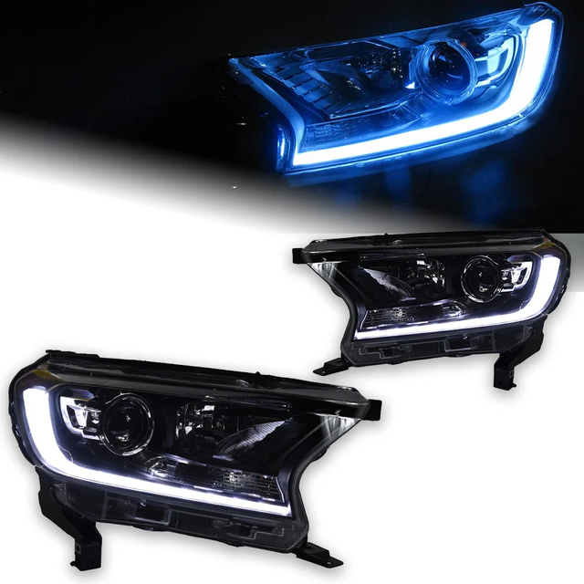 AKD Car Styling Head Lamp for Ford Ranger Everest Headlights 2016-2018 New Ranger LED Headlight LED DRL Hid Bi Xenon Auto Accessories