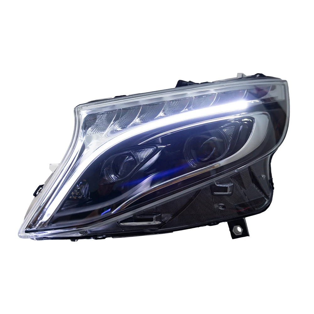 AKD Car Styling Head Lamp for Benz Vito Headlights 2013-2019 W447 LED Headlight LED DRL Projector Lens Dynamic Auto Accessories