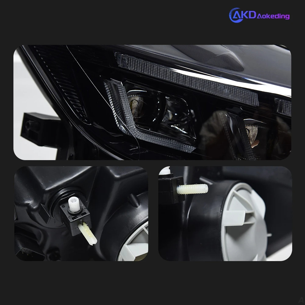 AKD Car Styling Head Lamp for Ford Mustang Headlights 2015-2017 Mustang LED Headlight DRL Hid Bi Xenon Auto Accessories