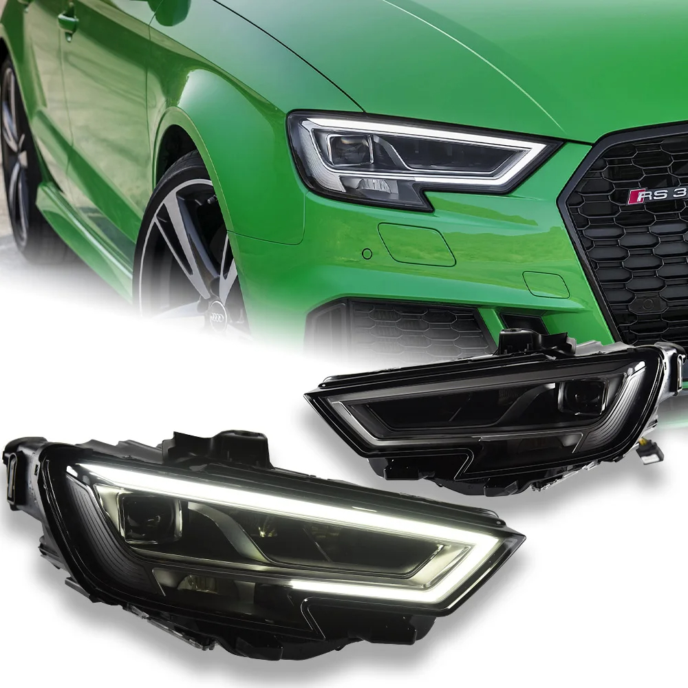 AKD Car Lights for Audi A3 LED Headlight 2013-2019 A3 8V Head Lamp Projector Lens DRL Front Automotive Accessories