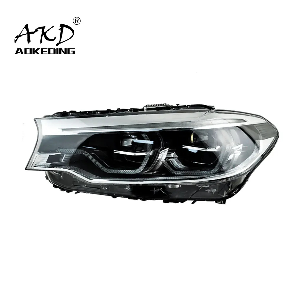 AKD Car Styling Head Lamp for BMW G30 Headlights 2017-2020 525i 530i 535i G38 F90 LED Headlight DRL Signal Lamp Auto Accessories