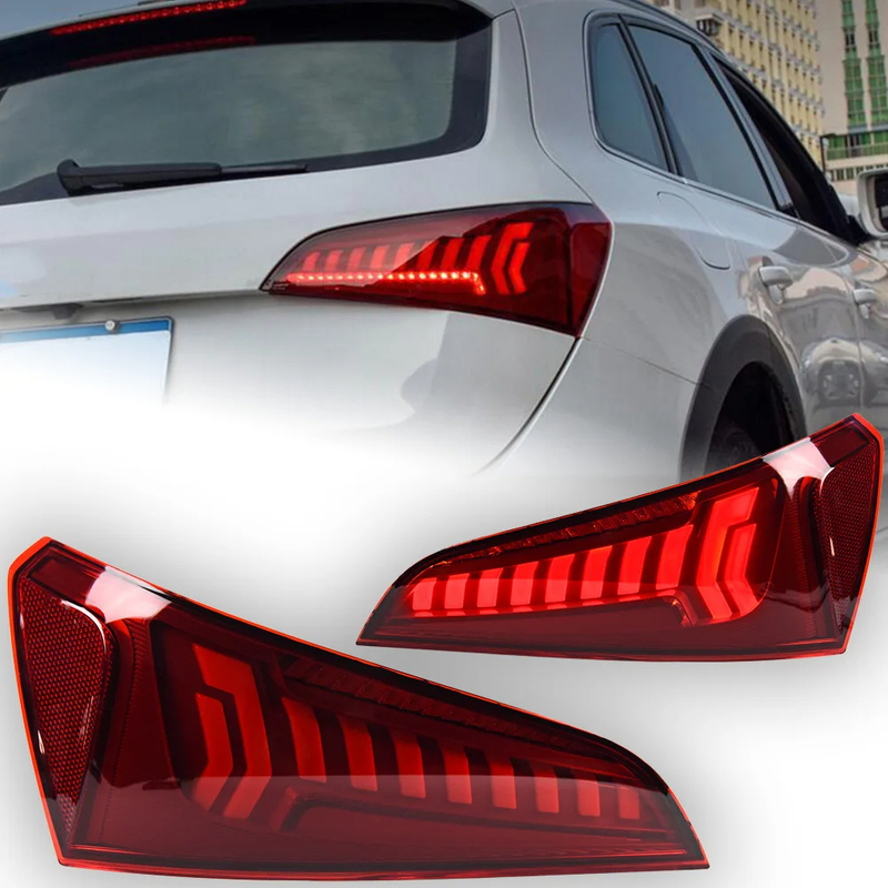 AKD Car Styling Tail Lamp for Audi Q5 Tail Lights 2014-2018 Q5 LED Tail Light Rear Lamp turn Signal Dynamic Auto DRL Accessories