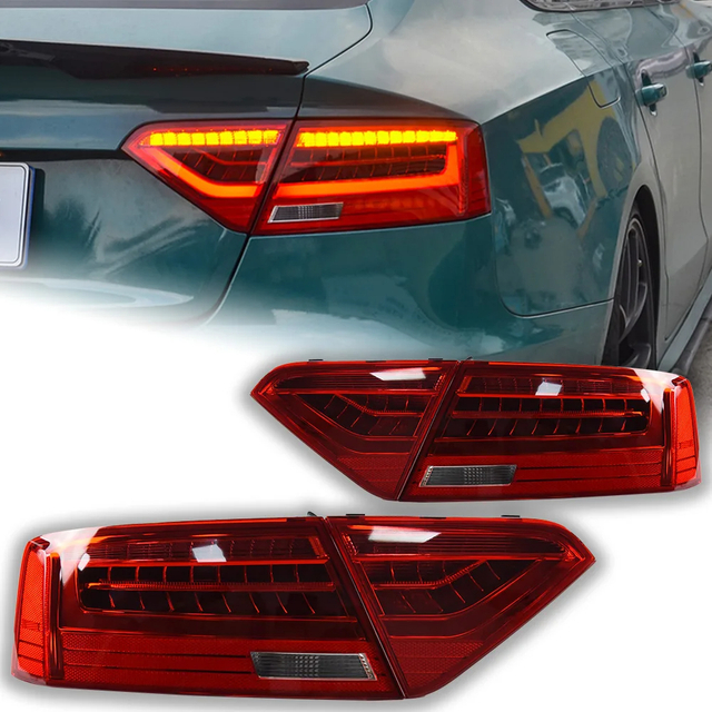 AKD Car Styling for Audi A5 Tail Lamp 2008-2016 A5 Tail Light LED DRL Dynamic Signal Reverese Rear Lamp Automotive Accessories