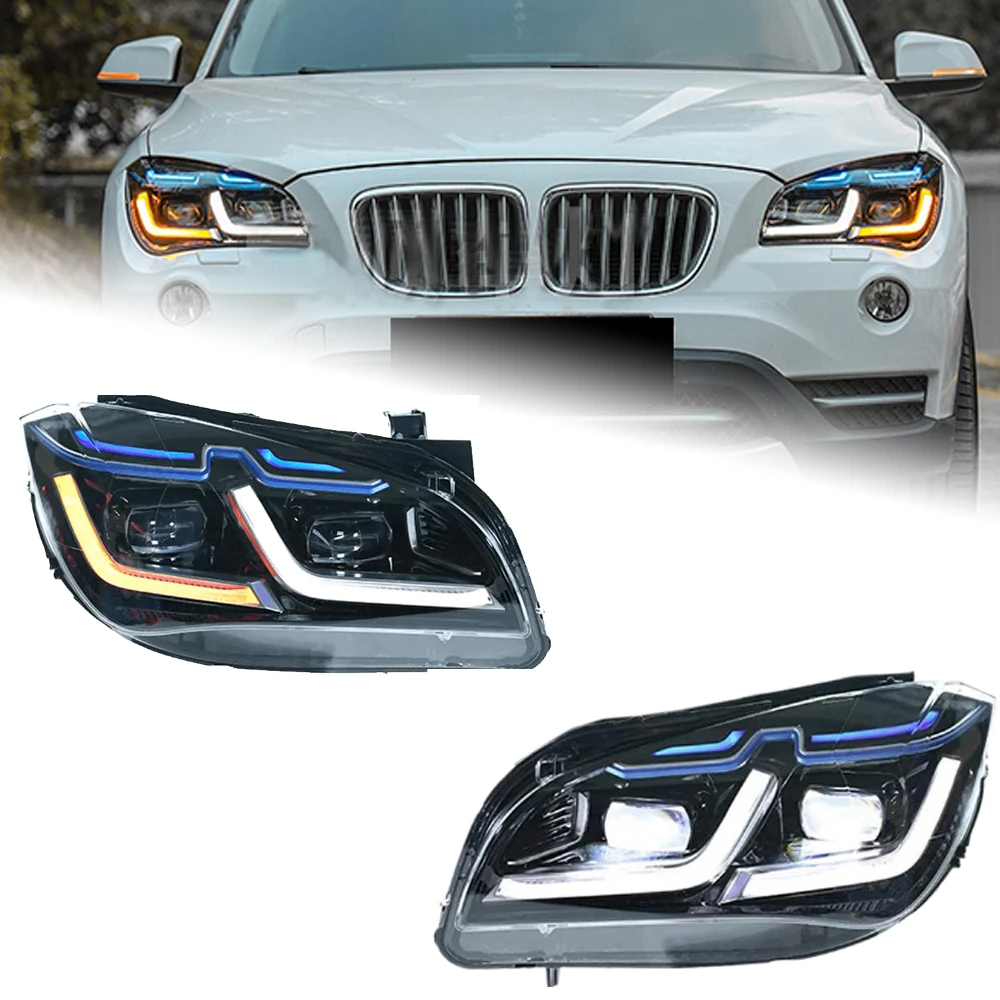 AKD Head Lamp for BMW X1 E84 LED Headlight 2010-2015 Headlights F49 DRL Turn Signal High Beam Angel Eye Projector