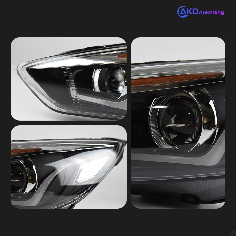 AKD Car Styling for Ford Focus Headlight 2015-2017 Focus 4 LED Head Lamp H7 D2H Hid Option Angel Eye Bi Xenon Beam Accessories