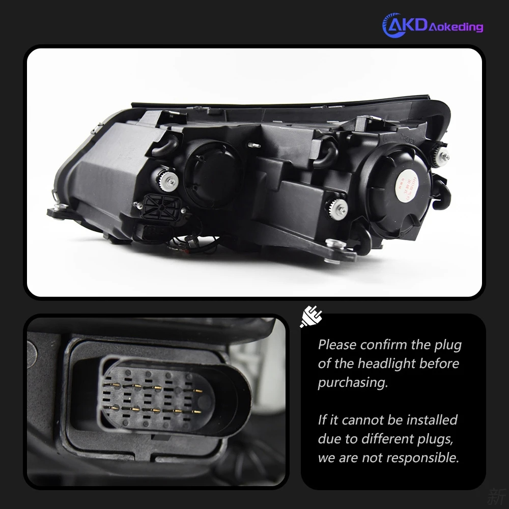 AKD Car Styling for VW Tiguan Headlights 2013-2016 Tiguan LED Headlight DRL Hid Head Lamp Angel Eye Bi Xenon Beam Accessories