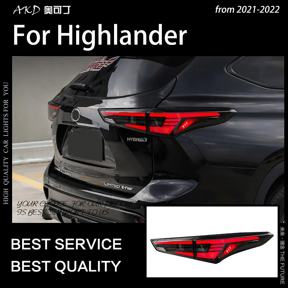 thumbnail image 2 of Red LED Dynamic Signal Tail Light – For 2014-2019 Toyota Highlander LE – Center Upper Brake Lamp 2 of 5