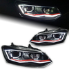 AKD Car Styling for VW Polo Headlights 2009-2018 LED Headlight Angel Eye Design DRL Hid Head Lamp Bi Xenon Beam Accessories