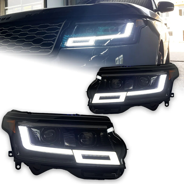 AKD Car Lights for Range Rover LED Headlight Projector Lens 2014-2017 Land Rover Head Lamp DRL Dynamic Signal Auto Accessories