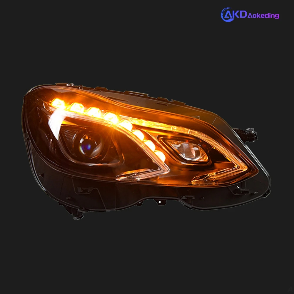 AKD Headlight For Benz W212 LED Headlights 2009-2016 W211 E300 Head Lamp Car Styling DRL Signal Projector Lens Automotive Accessorie