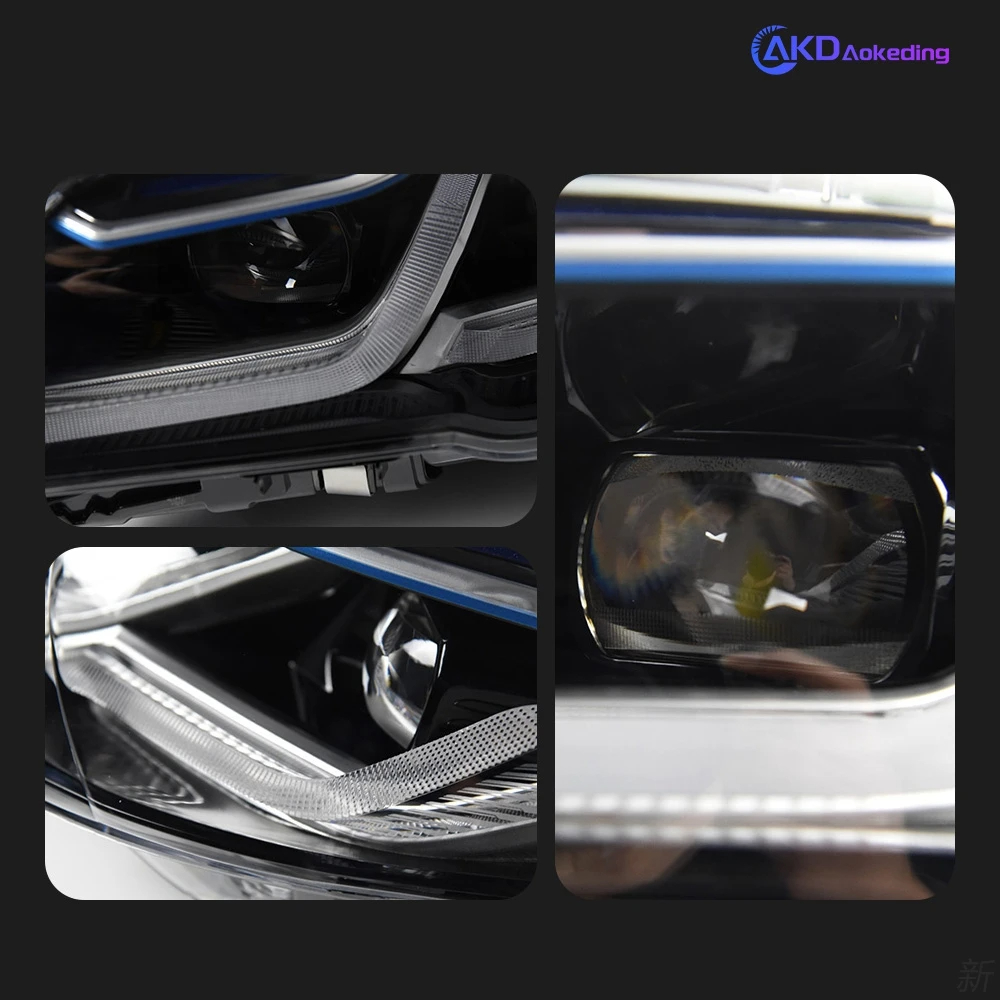 AKD Car Lights for BMW F10 LED Headlight Projector Lens 2010-2016 F18 520i 525i 530i F11 Front DRL Signal Automotive Accessories