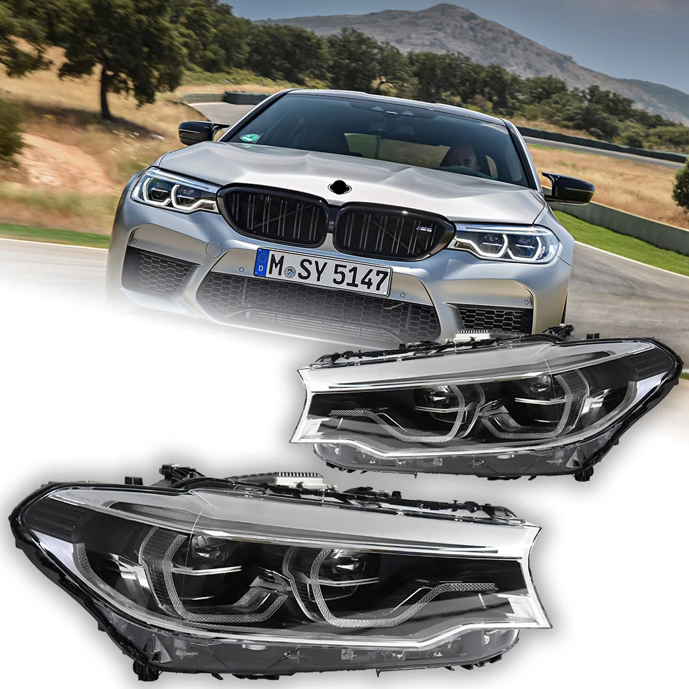 AKD Car Styling Head Lamp for BMW G30 Headlights 2017-2020 525i 530i 535i G38 F90 LED Headlight DRL Signal Lamp Auto Accessories