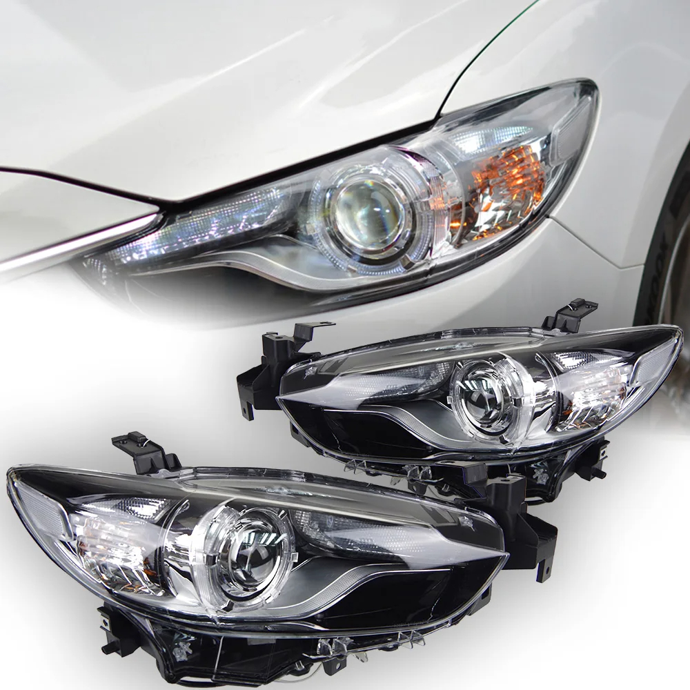 AKD Car Styling for Mazda 6 Headlights 2013-2016 Mazda6 Atenza LED Headlight DRL Hid Head Lamp Angel Eye Bi Xenon Accessories