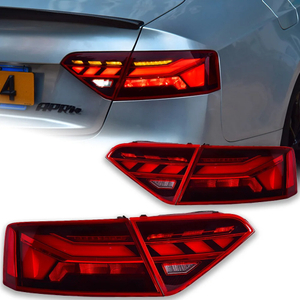 AKD Car Lights for Audi A5 Tail Lamp 2008-2016 S5 LE Tail Light Animation DRL Dynamic Signal Reverese Automotive Accessories