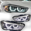 AKD Car Styling Head Lamp for BMW X1 Headlights 2017-2020 F48 LED Headlight Porjector Lens DRL Angel Eye Automotive Accessories