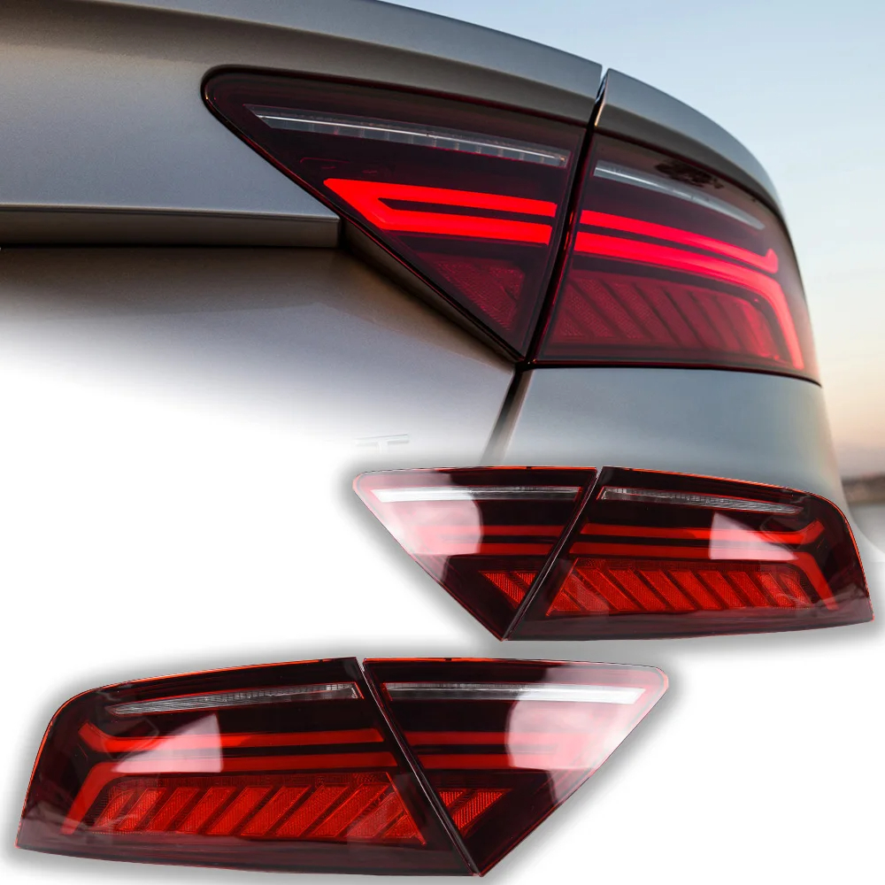 AKD Car Styling Taillight for Audi A7 Tail Lights 2011-2018 S7 RS7 LED Tail Light Rear Lamp DRL Dynamic Signal Brake Reverse auto Accessories