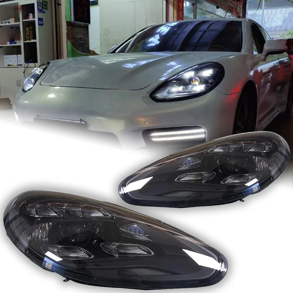 AKD Car Styling for Porsche Panamera 970 Headlights 2010-2016 971 LED Headlight Projector Lens DRL Head Lamp Auto Accessories