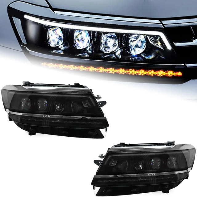 AKD Car Styling Head Lamp for VW Tiguan Headlights 2017-2019 New Tiguan LED Headlight DRL All LED light Source Accessories