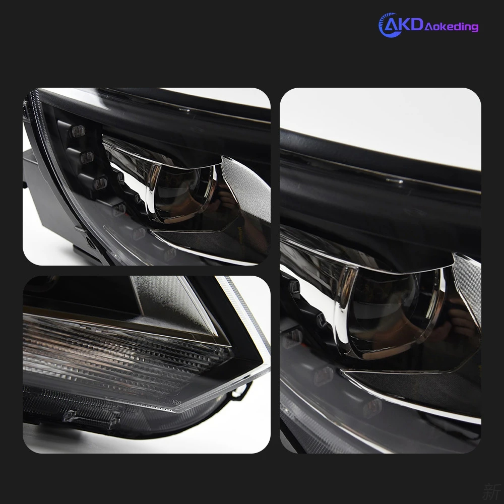 AKD Car Styling for VW Tiguan Headlights 2013-2016 Tiguan LED Headlight DRL Hid Head Lamp Angel Eye Bi Xenon Beam Accessories