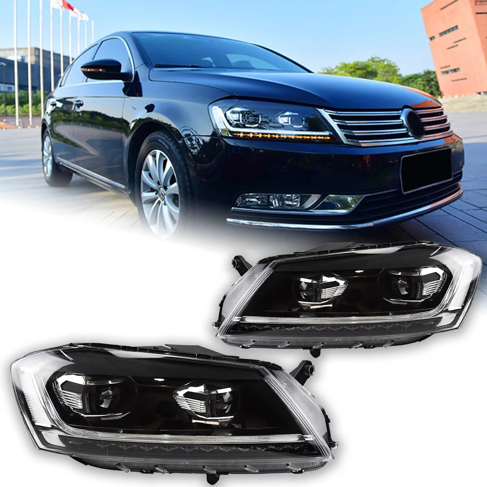 AKD Car Lights for VW Passat B7 LED Headlight Projector Lens 2012-2015 Magotan Dynamic Signal DRL Head Lamp Auto Accessories