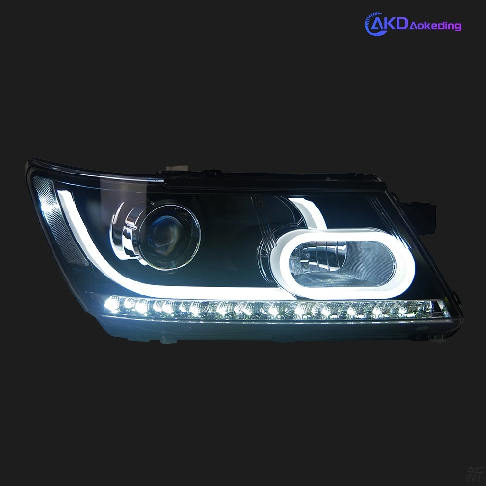 AKD Car Styling for Dodge JCUV Journey 2009-2017 LED Headlight Fiat Freemont LED DRL Hid Angel Eye Bi Xenon Beam Accessories