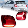 AKD Car Styling for VW Polo Tail Light 2010-2019 Polo LED Tail Lamp LED DRL Dynamic Signal Brake Reverse auto Accessories