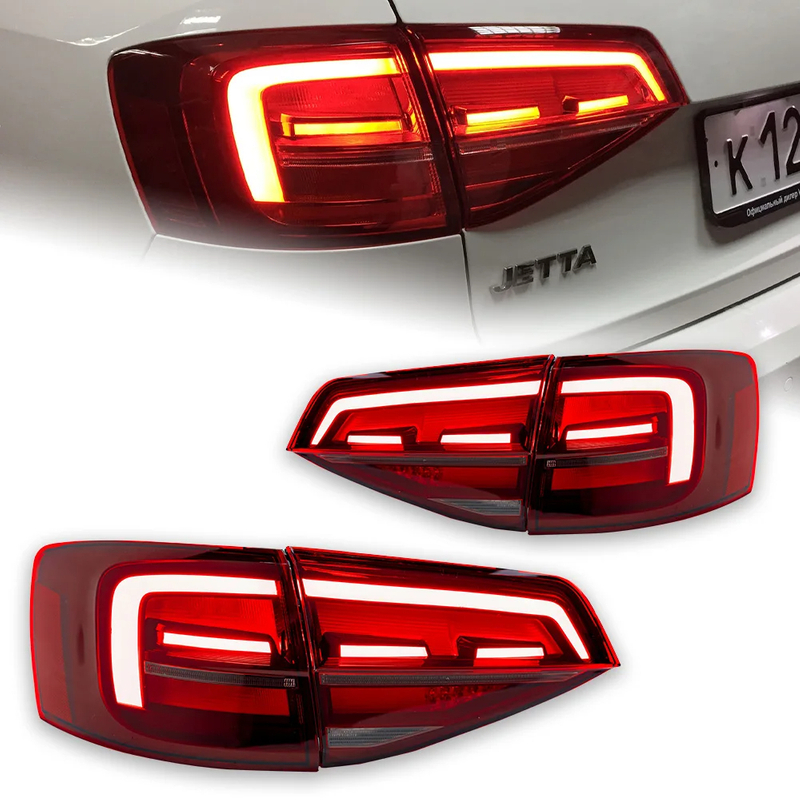 AKD Car Styling for VW Jetta Tail Lights 2015-2018 Jetta Mk6 LED Tail Lamp LED DRL Dynami Signal Brake Reverse auto Accessories