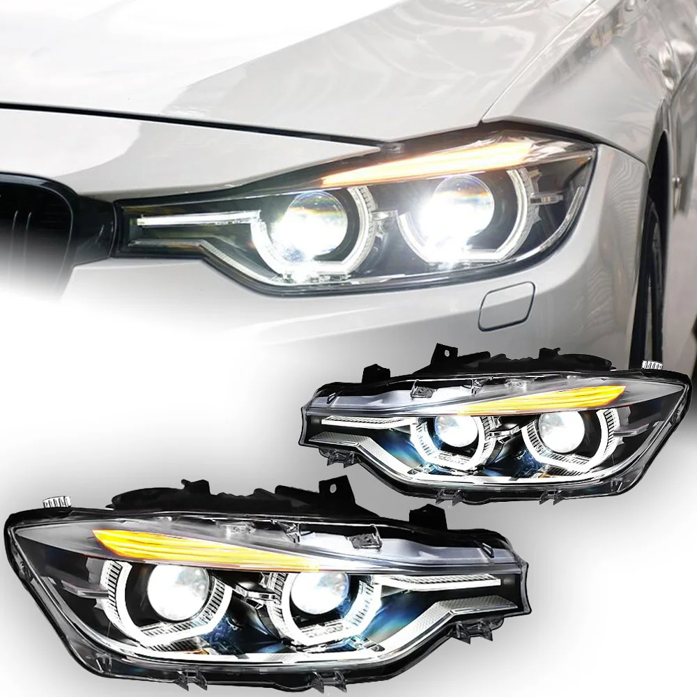 AKD Car Styling Headlights for BMW 3 Series F30 F35 320i LED Headlight 2013-2016 Head Lamp DRL Signal Projector Lens Automotive Accessories