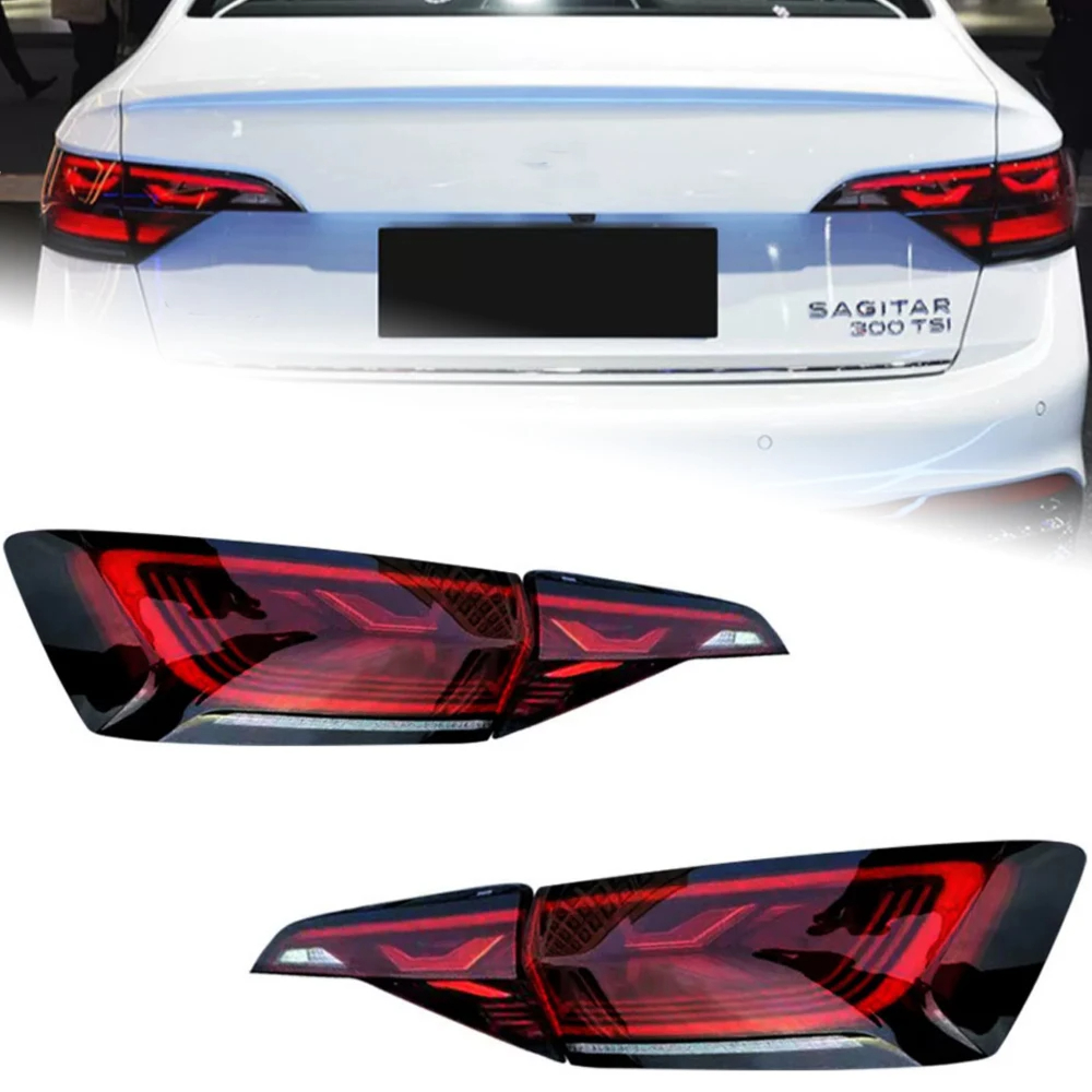 AKD Car Lights for VW Jetta Tail Light 2019-2022 MK7 LED Rear Lamp Golf MK7 Stop DRL Brake Dynamic Signal Auto Accessories