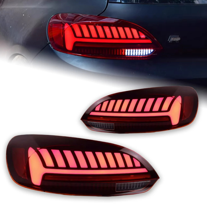 AKD Car Styling for VW Scirocco Tail Lights 2009-2014 LED Tail Lamp LED DRL Signal Brake Reverse auto Accessories