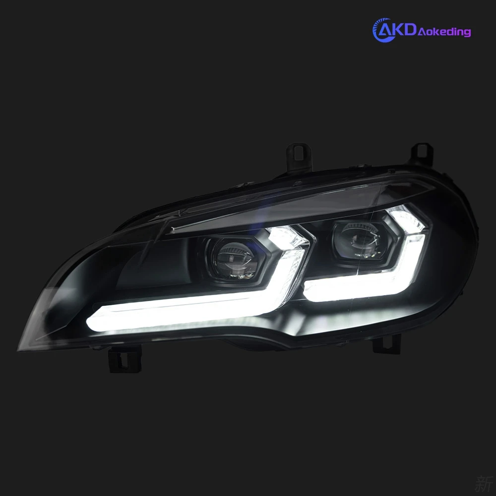 AKD Car Lights for BMW X5 E70 LED Headlight Projector Lens 2007-2013 Angel Eye DRL Signal Head Lamp Automotive Accessories