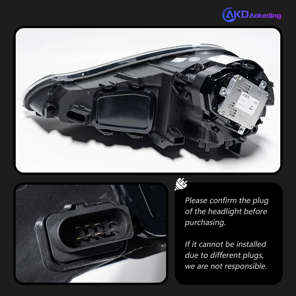 AKD Car Styling for Porsche Cayenne Headlights 2007-2010 Cayenne GTS LED Headlight Projector Lens DRL Head Lamp Accessories