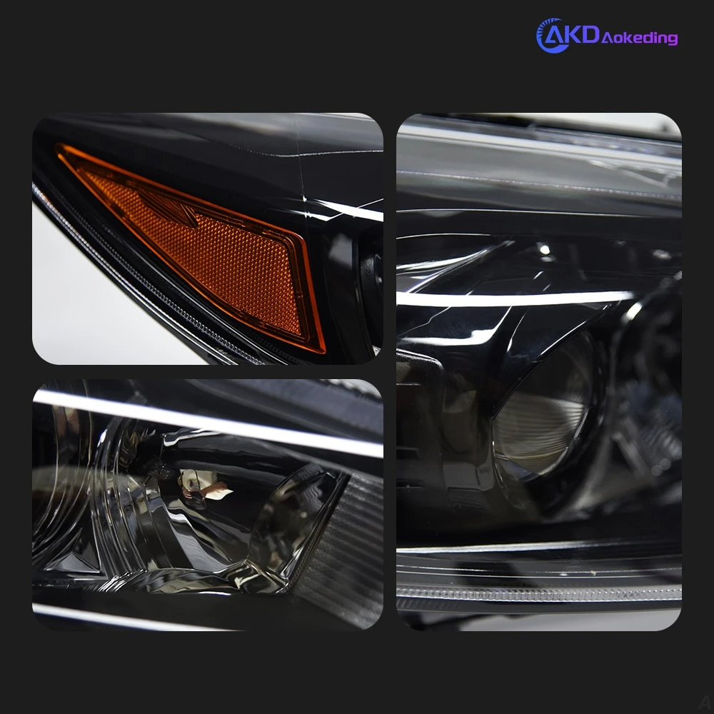 AKD Car Styling for Ford Focus Headlight 2015-2018 Focus ST Sytle Headlights D2H Hid Option Angel Eye Bi Xenon Beam Accessories