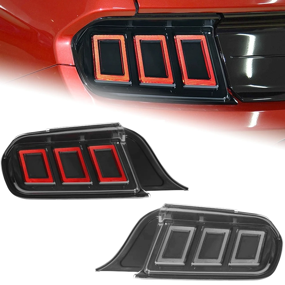 AKD Car Styling for Ford Mustang Tail Lights 2015-2022 Dynamic Signal Tail Lamp LED Tail Light DRL Brake Reverse auto Accessories