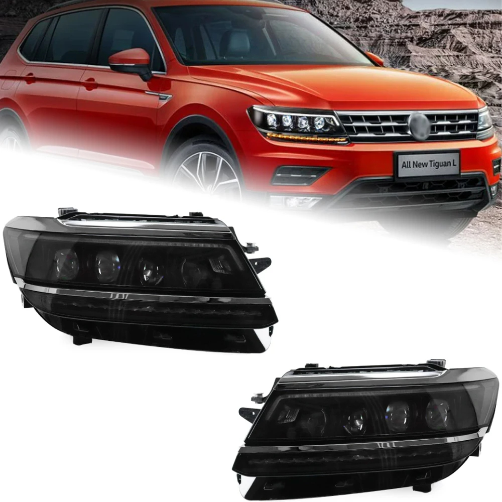 AKD Car Styling Head Lamp for VW Tiguan Headlights 2017-2019 New Tiguan LED Headlight DRL All LED light Source Accessories