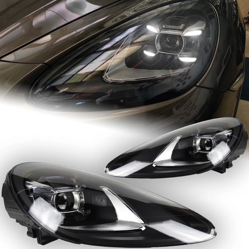 AKD Car Styling for Porsche Cayenne Headlights 2011-2018 Cayenne GTS LED Headlight Projector Lens DRL Head Lamp Accessories