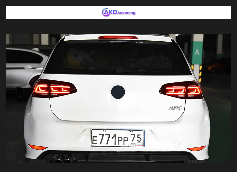 AKD Car Lights for VW Golf 7 Tail Light 2013-2020 Golf 7.5 LED