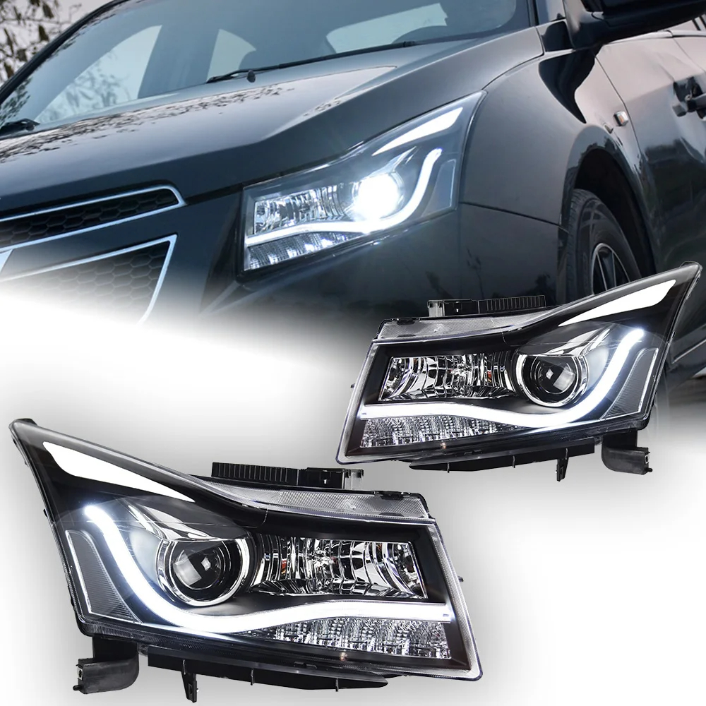 AKD Car Styling Head Lamp for Chevrolet Cruze LED Headlights 2009-2016 Audi-Design LED DRL Hid Bi Xenon Auto Accessories