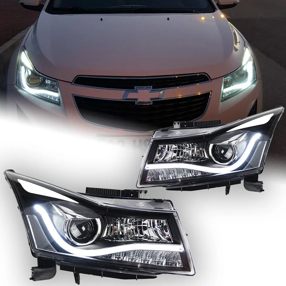 AKD Car Styling Head Lamp for Chevrolet Cruze LED Headlights 2009-2016 Audi-Design LED DRL Hid Bi Xenon Auto Accessories